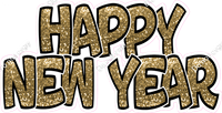Sparkle - Gold BB Outlined Happy New Year w/ Variants
