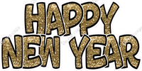 Sparkle - Gold BB Outlined Happy New Year w/ Variants