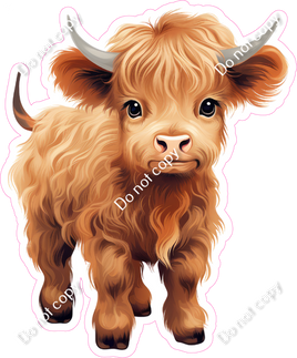 Standing Highland Baby Cow w/ Variants
