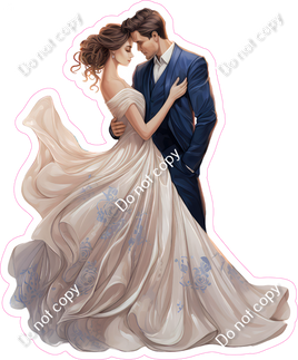 Light Skin Tone Bride & Groom