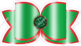 Present Ribbon - Green & Red - Style 2