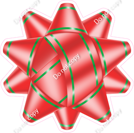 Present Ribbon - Red & Green - Style 3