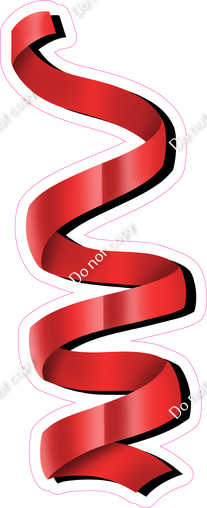 Flat - Red Streamer - Style 3