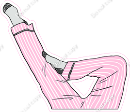 Pajamas - Baby Pink Pajama Bottoms - Legs w/ Variants