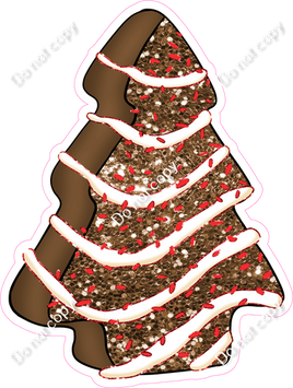 Chocolate Christmas Tree Cake Snack