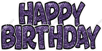 Sparkle - Black Outlines Happy Birthday