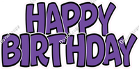 Flat - Black Outlines Happy Birthday