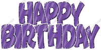 Flat - Sparkle Outlines Happy Birthday