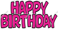 Flat - Black Outlines Happy Birthday