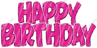 Flat - Sparkle Outlines Happy Birthday