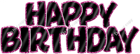 Flat - Sparkle Outlines Happy Birthday