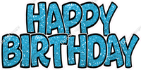 Sparkle - Black Outlines Happy Birthday