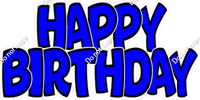 Flat - Black Outlines Happy Birthday