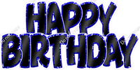 Flat - Sparkle Outlines Happy Birthday