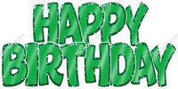 Flat - Sparkle Outlines Happy Birthday