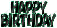 Flat - Sparkle Outlines Happy Birthday
