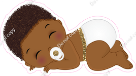 Gold - Dark Skin Tone Boy Sleeping