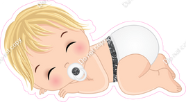 Silver - Light Skin Tone Blonde Boy Sleeping