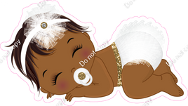 Gold - Dark Skin Tone Girl Sleeping