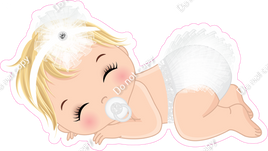 White - Light Skin Tone Blonde Girl Sleeping