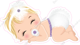 Lavender - Light Skin Tone Blonde Girl Sleeping