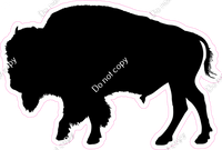 Buffalo / Bison Silhouette Mascot Logo w/ Variants