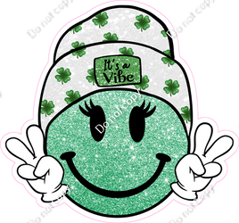 Emoji Face Peace Sign - St. Patrick's Day w/ Variants