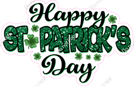 Sparkle Happy St. Patrick's Day Statement w/ Variants