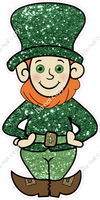 Sparkle - Boy - St. Patricks Day Leprechaun Face Cutout