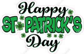 Flat Happy St. Patrick's Day Statement