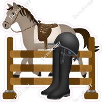 Equestrian - Horse, Fence, Equipment w/ Variants