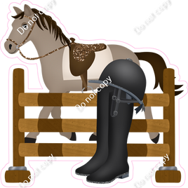 Equestrian - Horse, Fence, Equipment w/ Variants