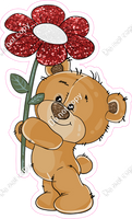 Teddy Bear with Red Flower w/ Variants