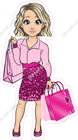 Barbie - Light Skin Tone Girl - Blonde Short Hair with Shopping Baby w/ Variants