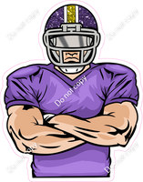 Purple Jersey Football Player - Light Skin Tone w/ Variants