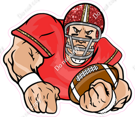 Red & Gold - Football Player w/ Variants
