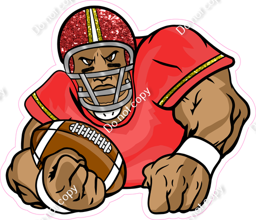 Red & Yellow - Football Player w/ Variants| Sign Swag USA