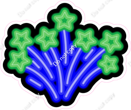 NEON - Blue & Green Shooting Stars