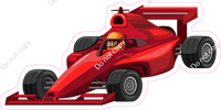 Formula 1 Car Cartoon w/ Variants