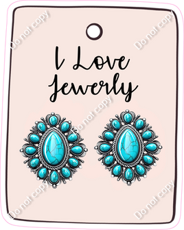 Blue Turquoise Earrings - I Love Jeweler Statement w/ Variants