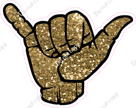 Gold Sparkle - Hand Sign