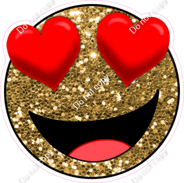 Emoji - Gold Heart Eyes