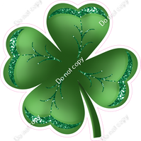 Clover - Shamrock with Green Sparkle Lines w/ Variants