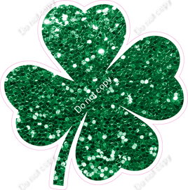 Full Green Sparkle Shamrock