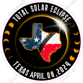 Total Solar Eclipse Texas Circle Statement