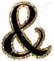 Black & Gold - Mr & Mrs Statements / Sold Individually