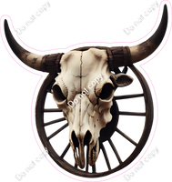 Wagon Wheel & Bull Cow Skull w/ Variants