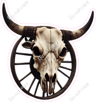 Wagon Wheel & Bull Cow Skull w/ Variants