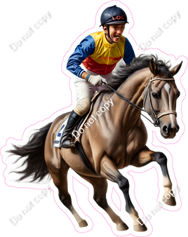 Race Horse & Jockey w/ Variants