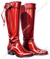 Equestrian Red Riding Boots w/ Variants